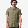 Men Half Sleeve Shirt Army Green - Travel 100