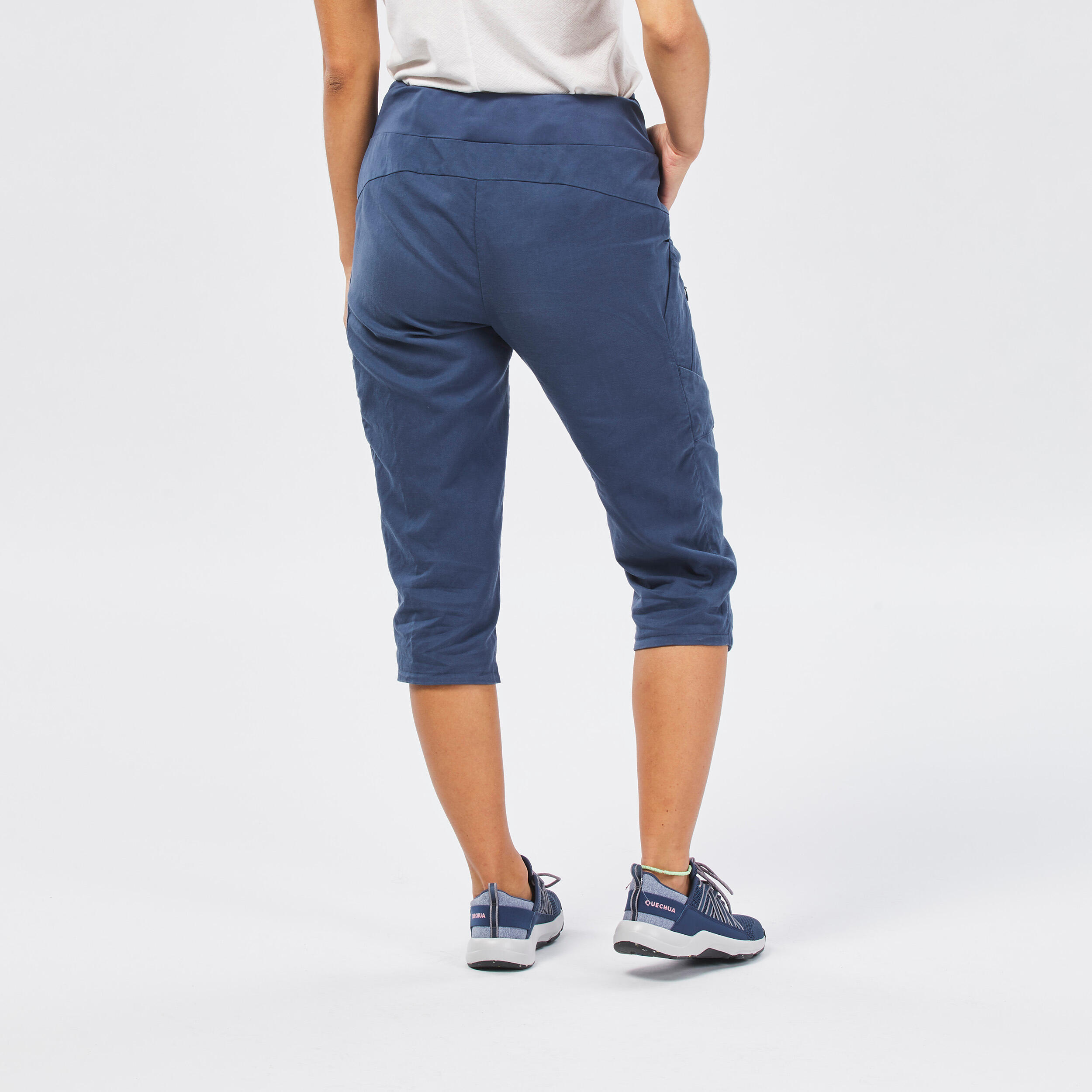 Pantalon pirata de montana y trekking Mujer Quechua NH500 Decathlon