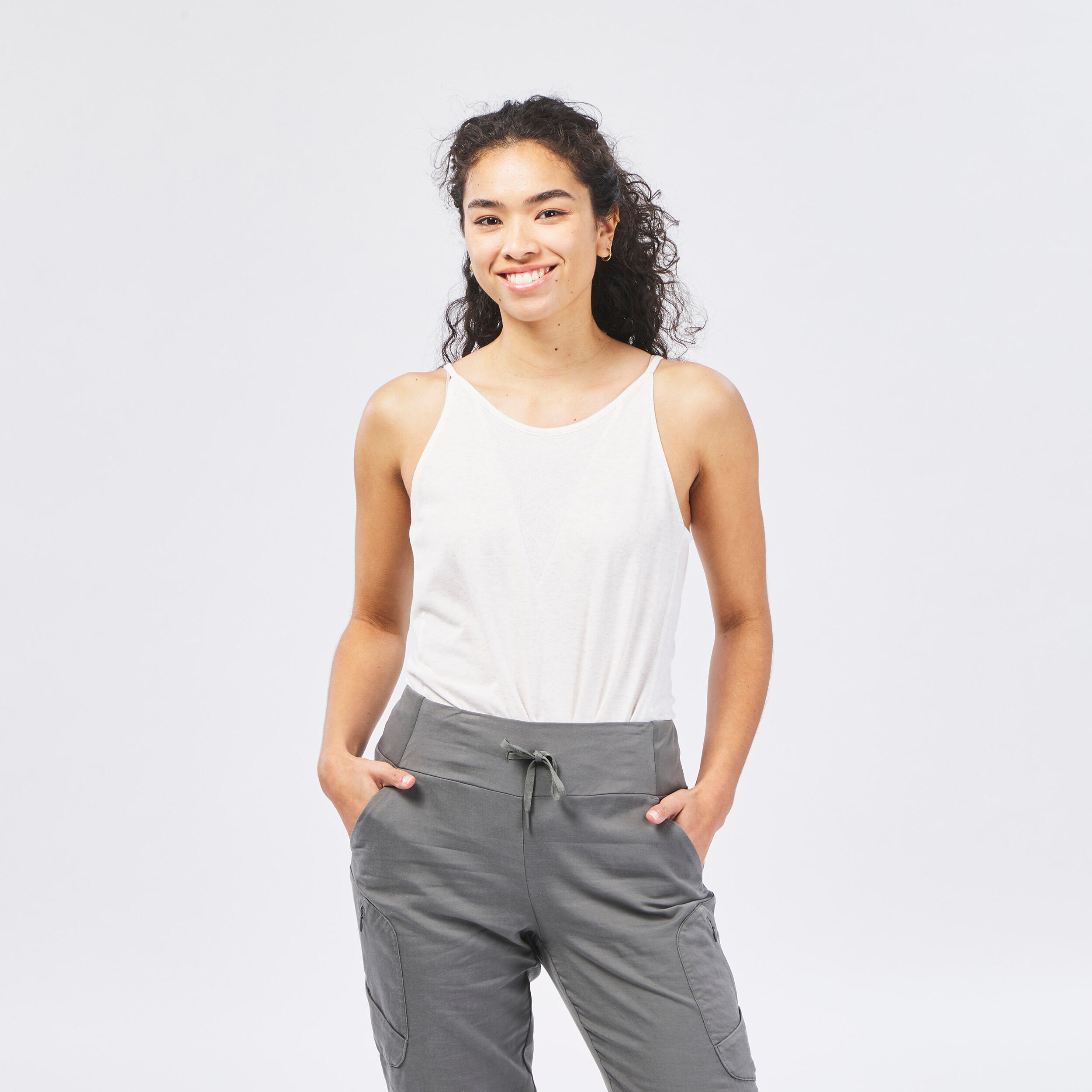 Women's Cropped Hiking Trousers - NH500 4/7