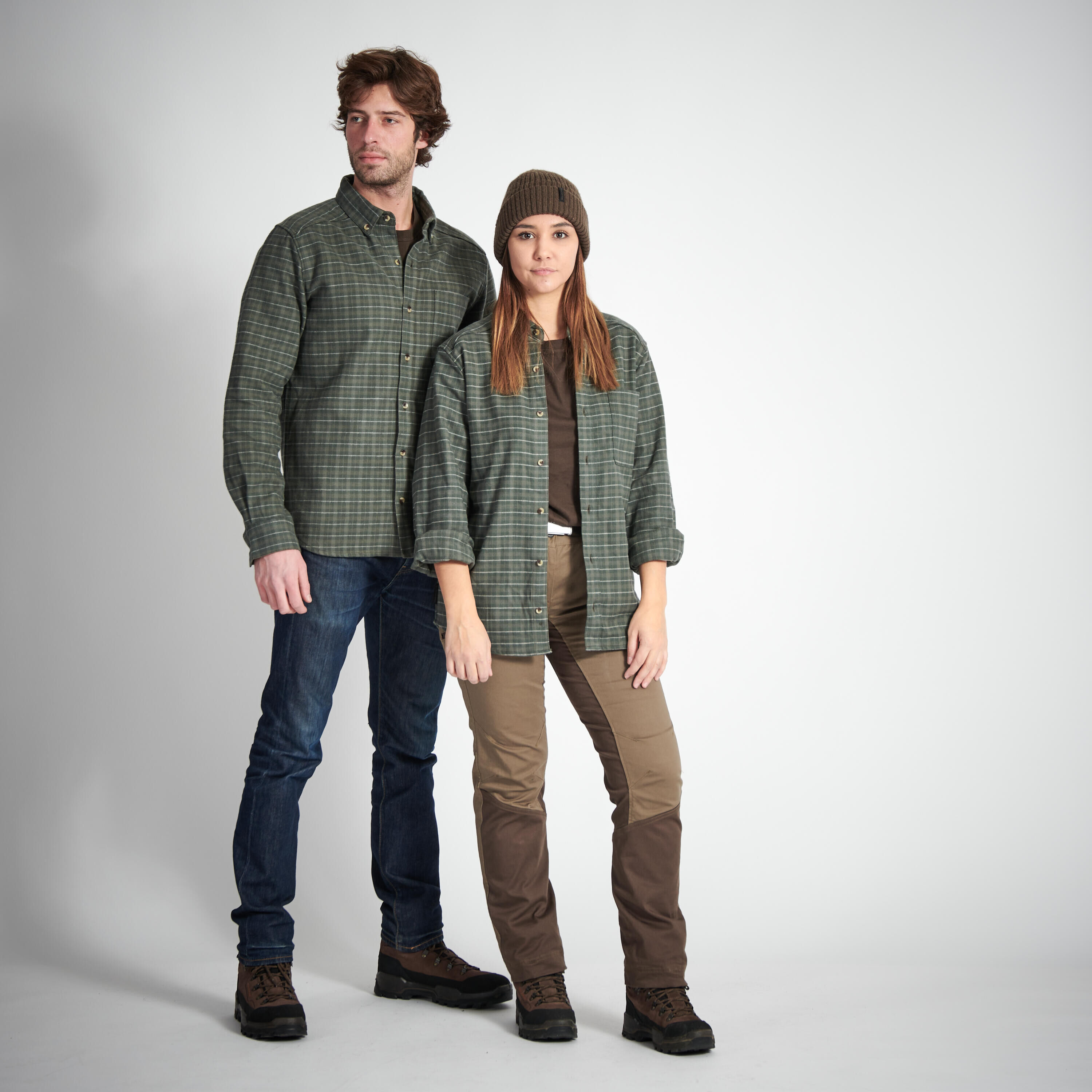 SOLOGNAC OVERSHIRT 100 - GREEN