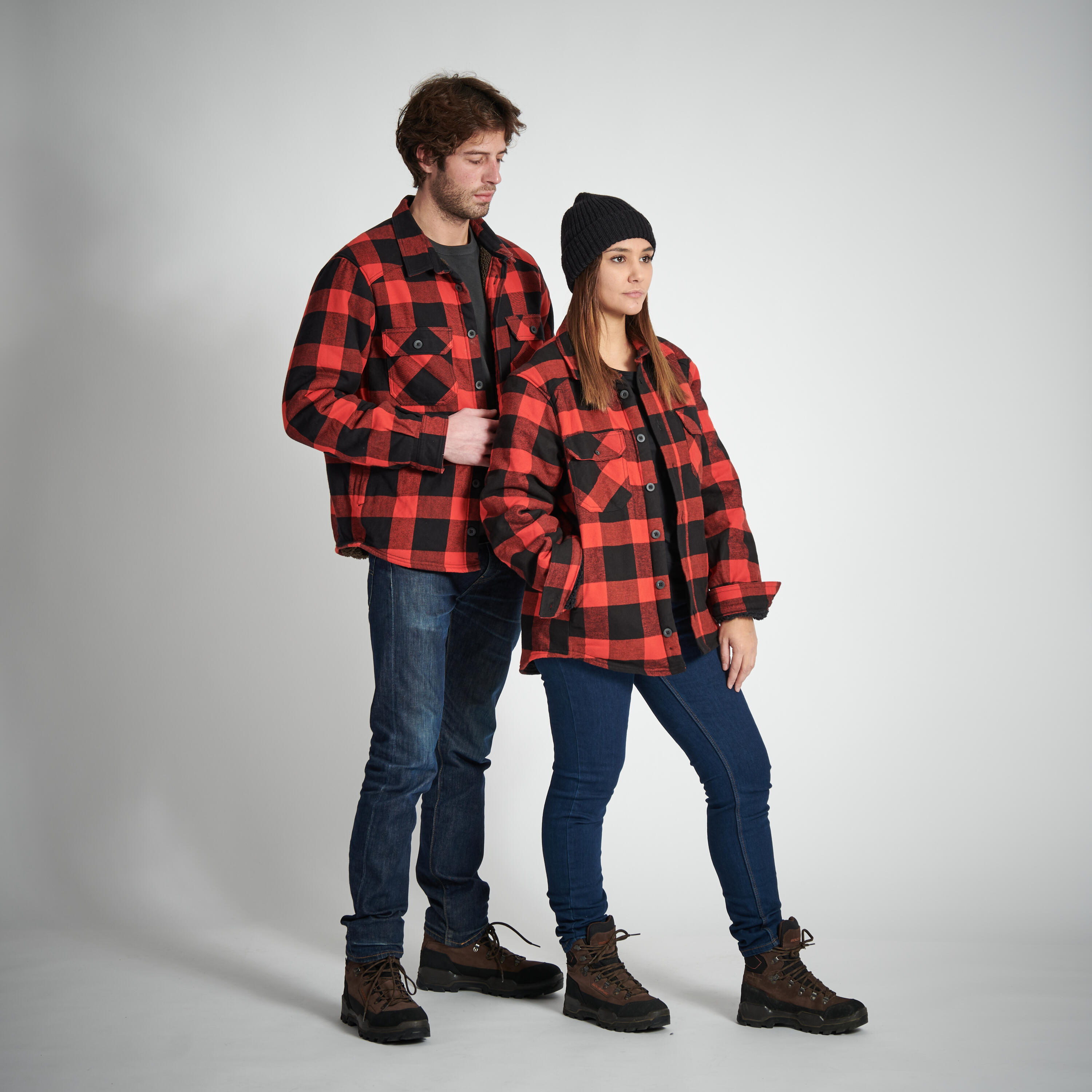 OVERSHIRT SHERPA JACKET 500 RED 1/15