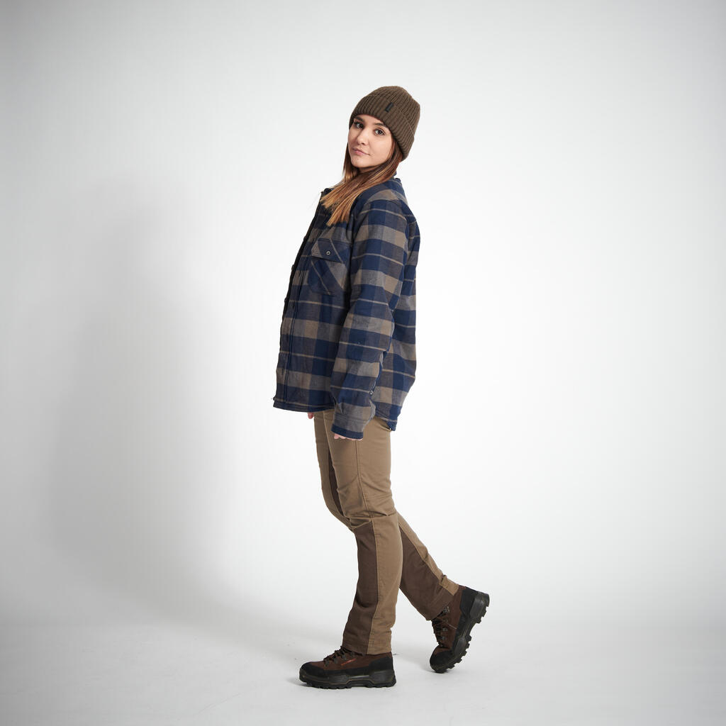 Women’s breathable trousers 500 brown