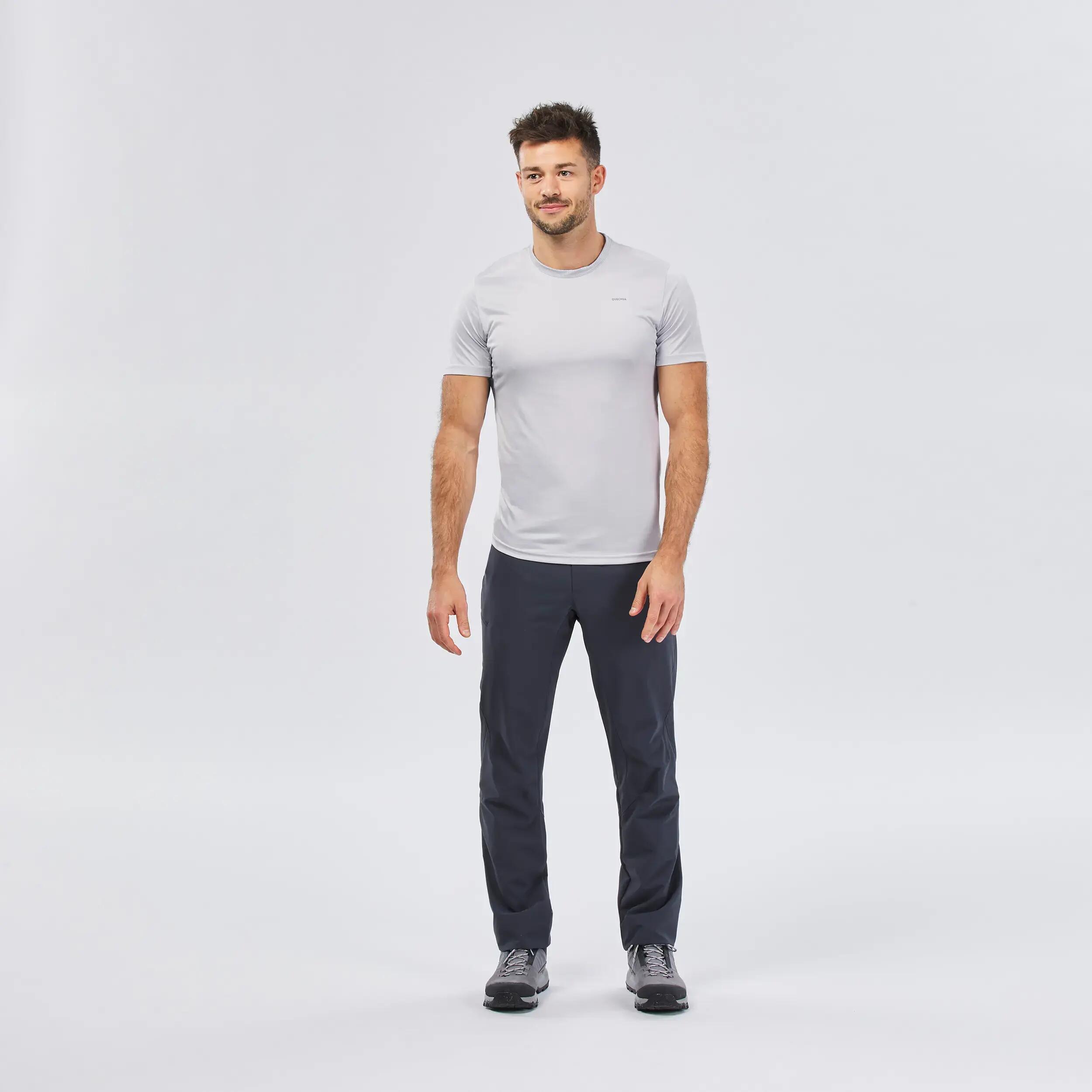 Pantalón secado rápido de senderismo para Hombre Quechua MH100 gris 7/9