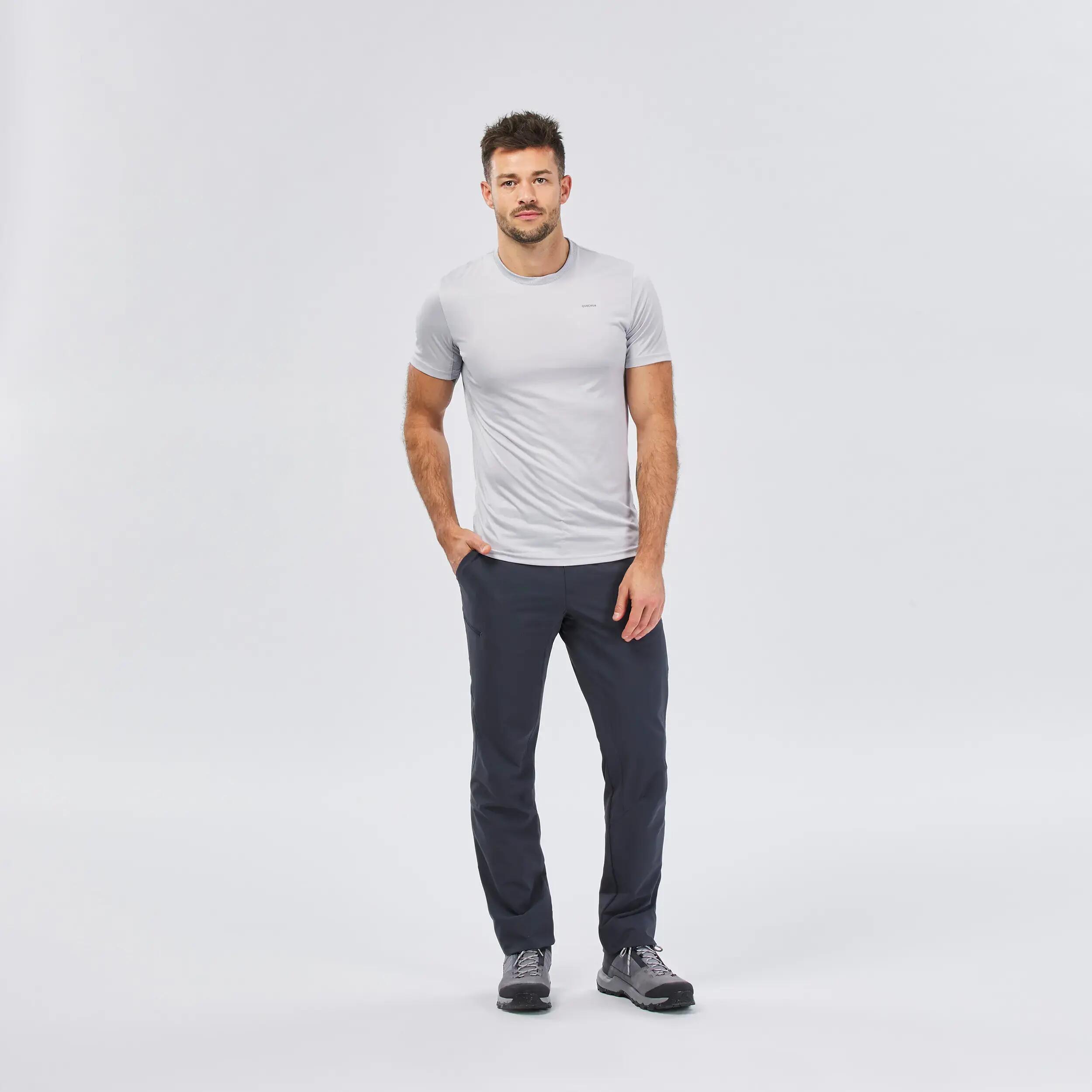 Pantalón secado rápido de senderismo para Hombre Quechua MH100 gris 8/9