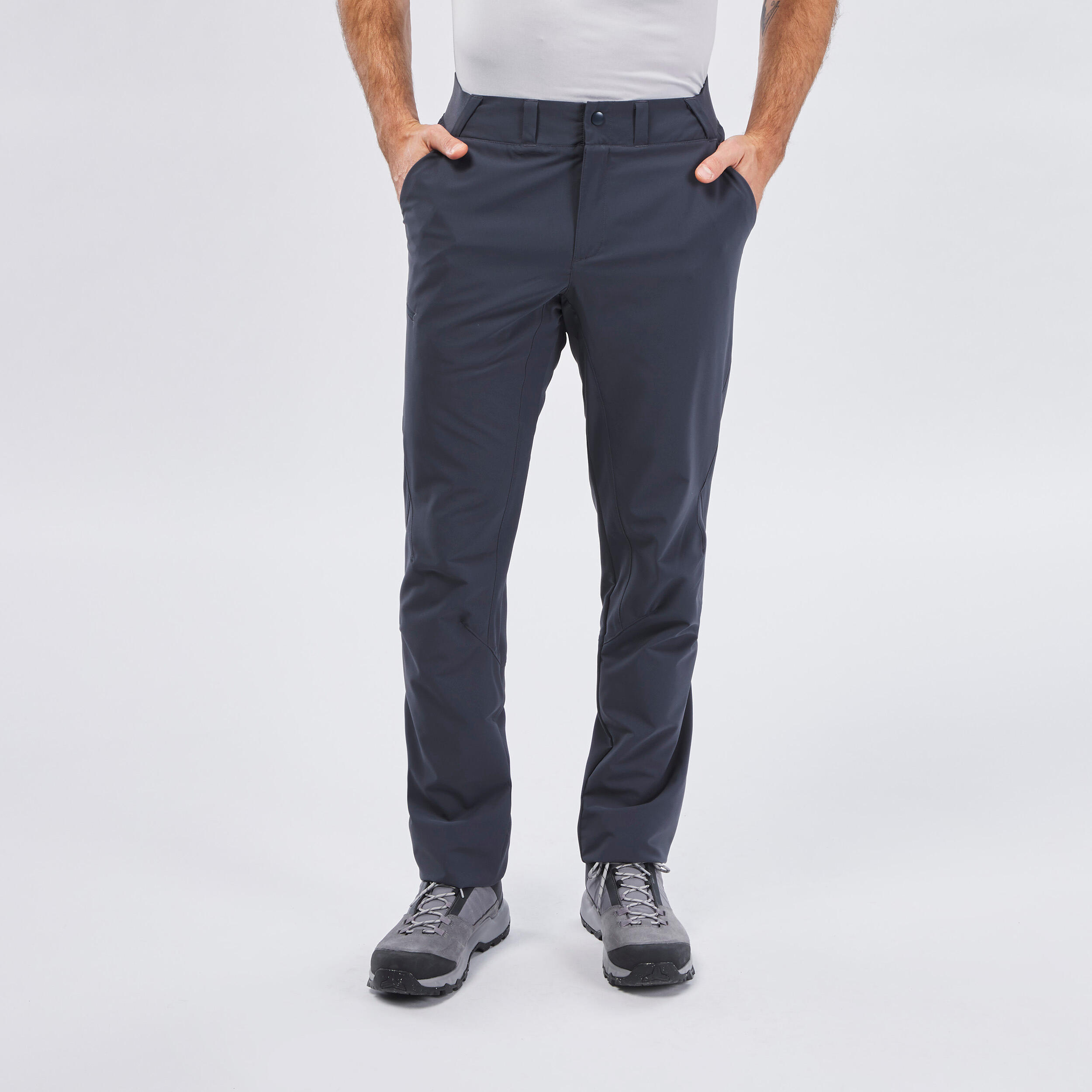 Mens slim shop fit walking trousers