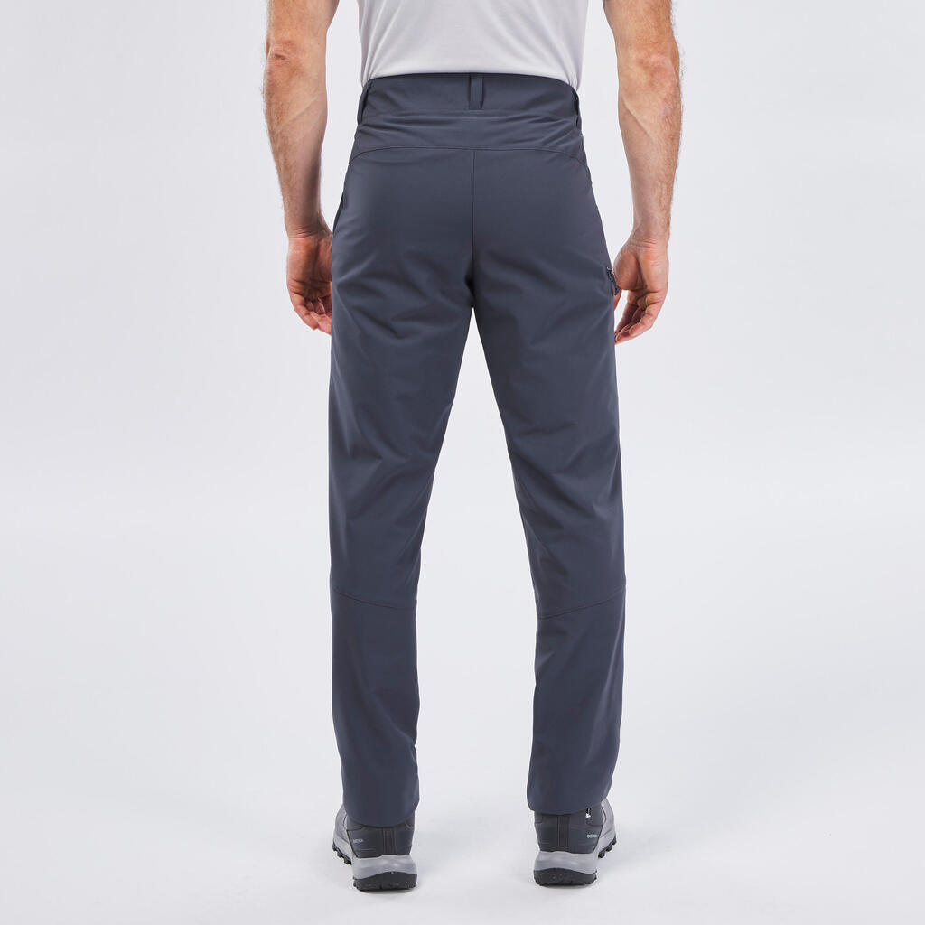 Pantalón secado rápido de senderismo para Hombre Quechua MH100 gris