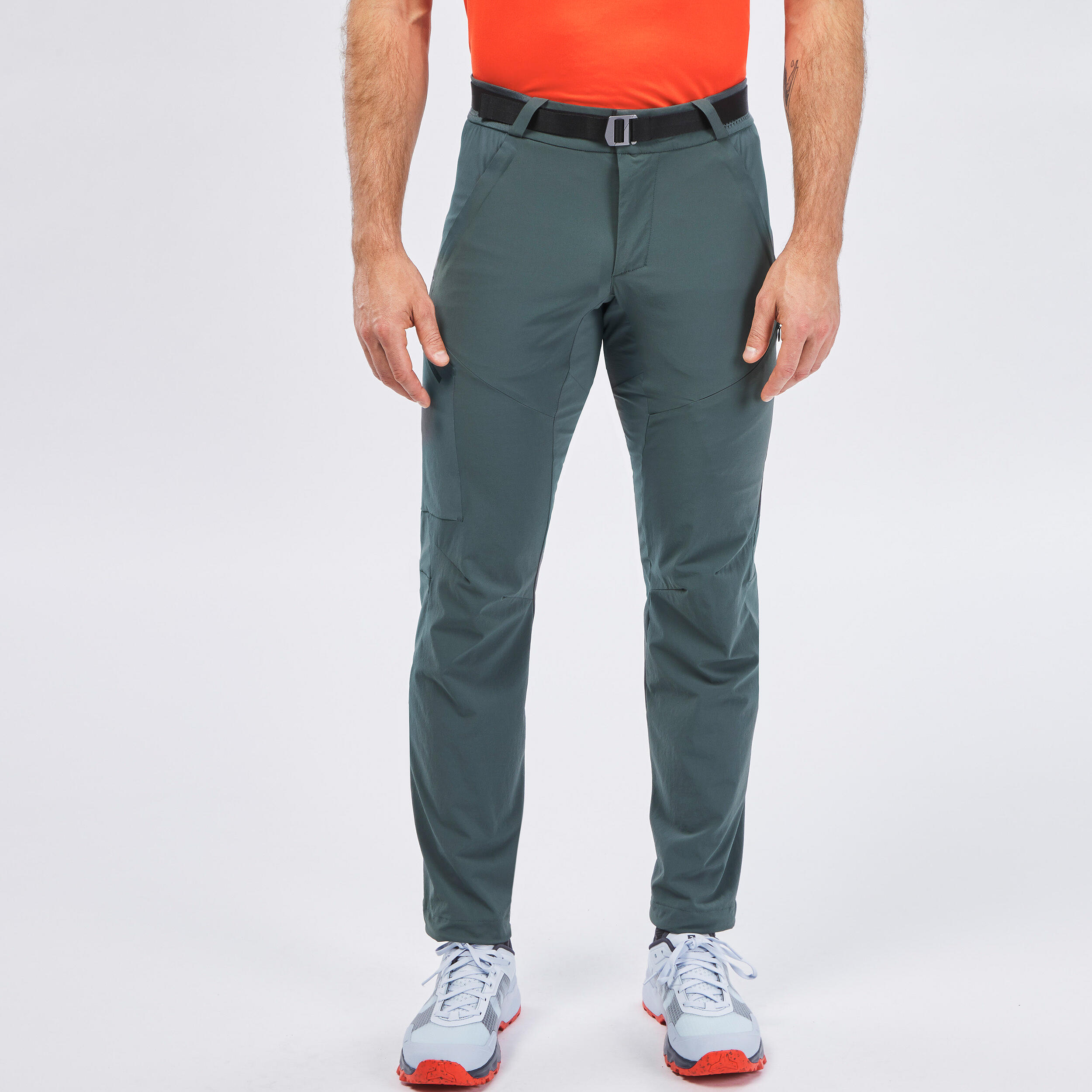 Pantaloni trekking uomo MH500 verdi 13/14
