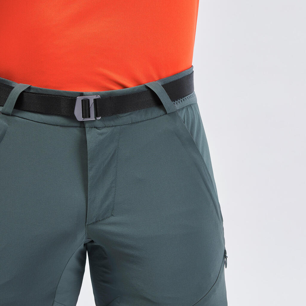 Pantalone za planinarenje MH500 muške zelene