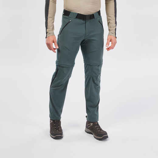 Wanderhose Zip-Off-Hose Herren Bergwandern - MH550 khaki
