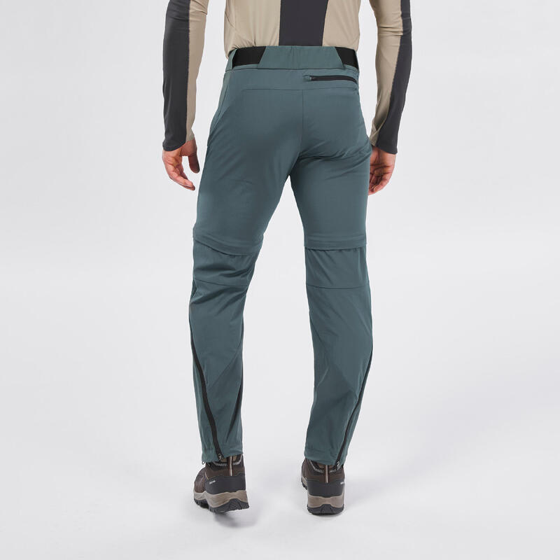 Pantaloni modulabili trekking uomo MH550 | verde