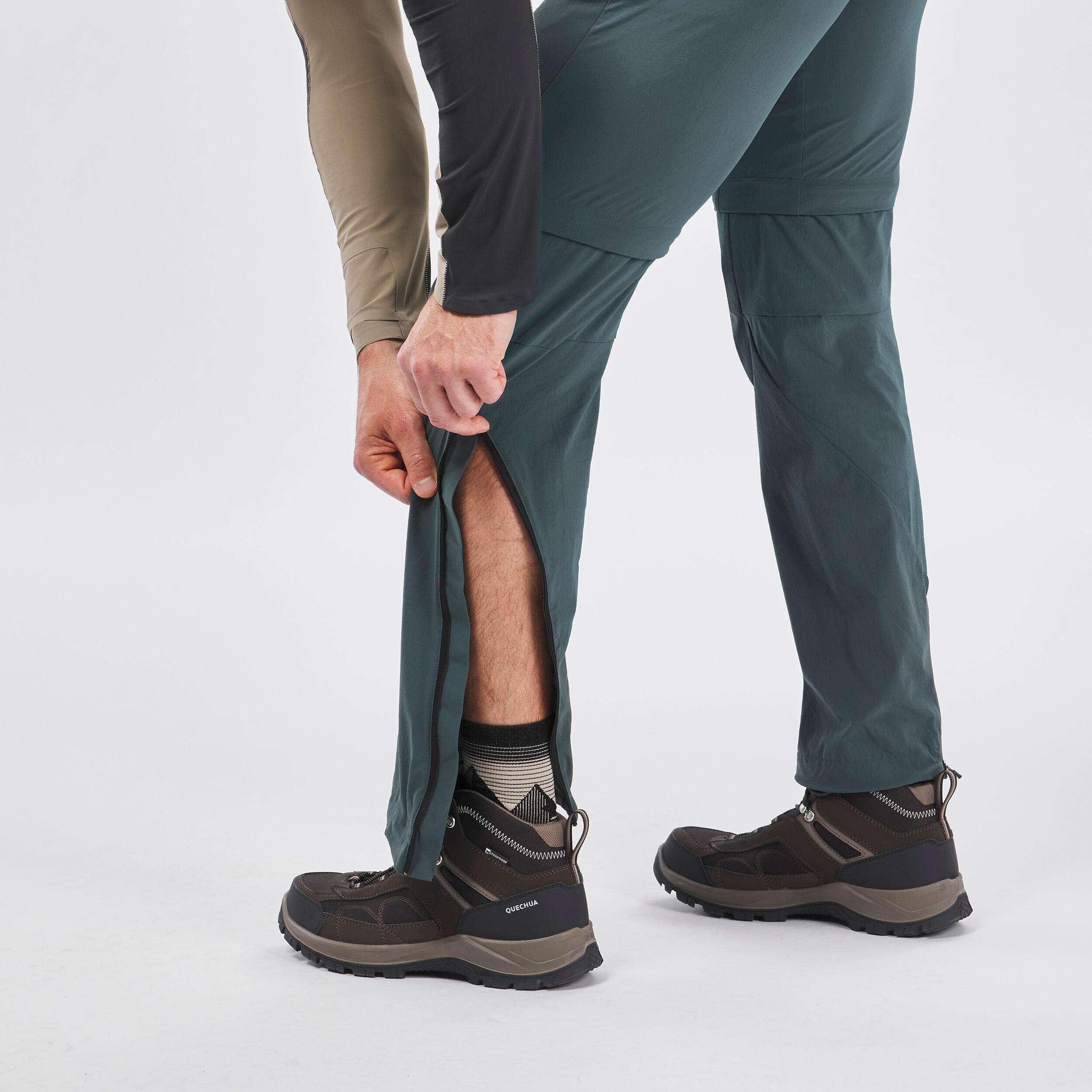 Men's Hiking ZipOff Trousers MH550 QUECHUA Decathlon