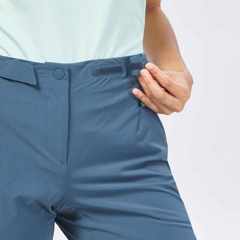 Pantalón de senderismo montaña - MH500 - Azul Gris - Mujer 