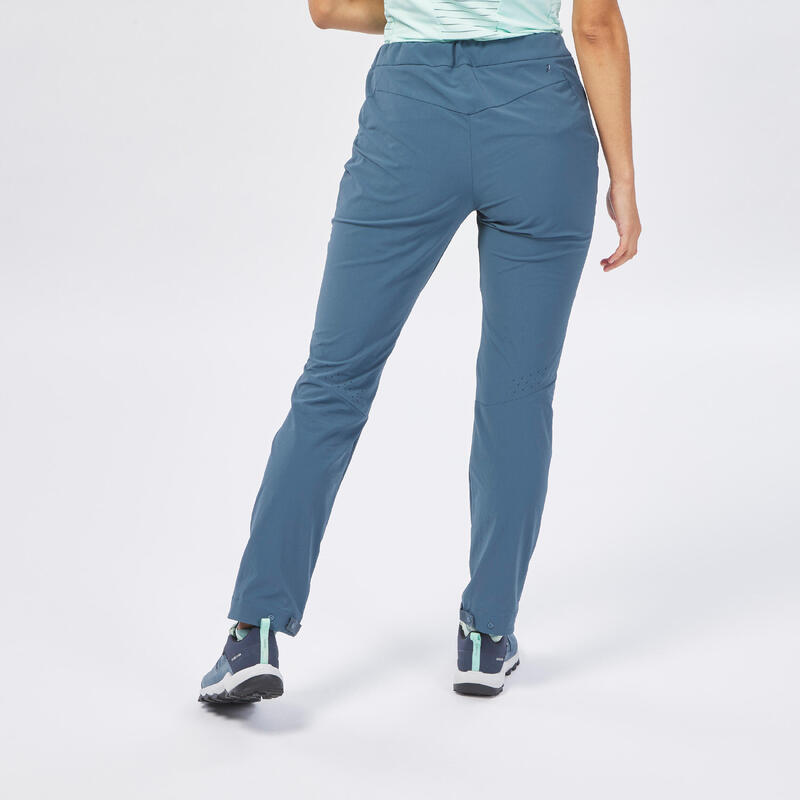 Kadın Outdoor Pantolon - Mavi/Gri - MH500