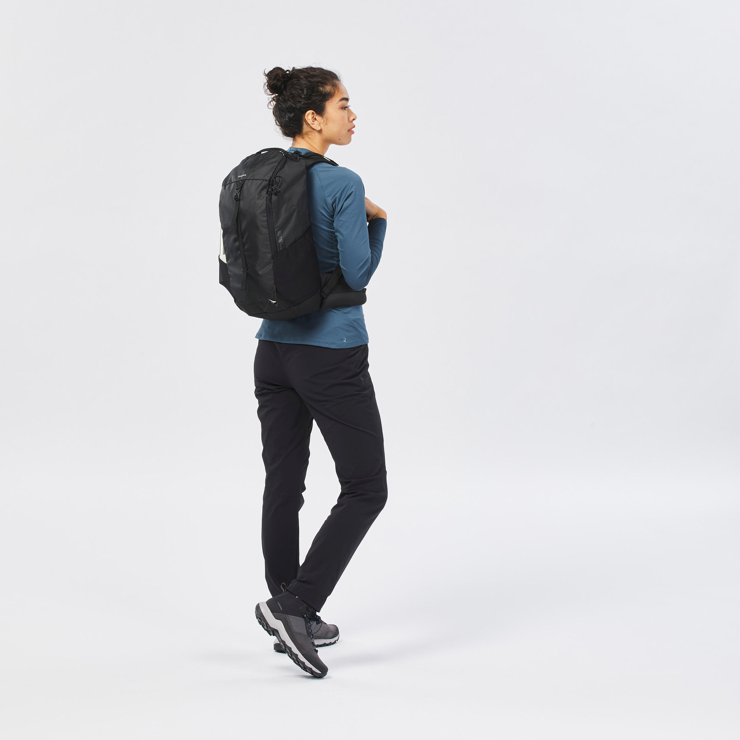 Women’s Hiking Pants - MH 500 Black - QUECHUA