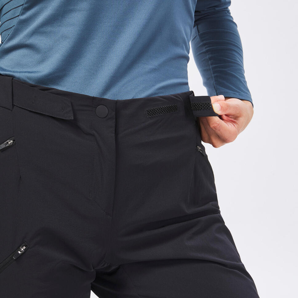 Women's Mountain Walking Trousers MH500 Black QUECHUA Decathlon