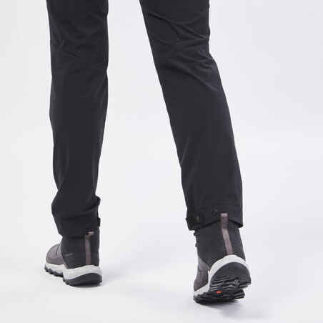 Γυναικείο παντελόνι ορεινής πεζοπορίας- MH500 - Μαύρο