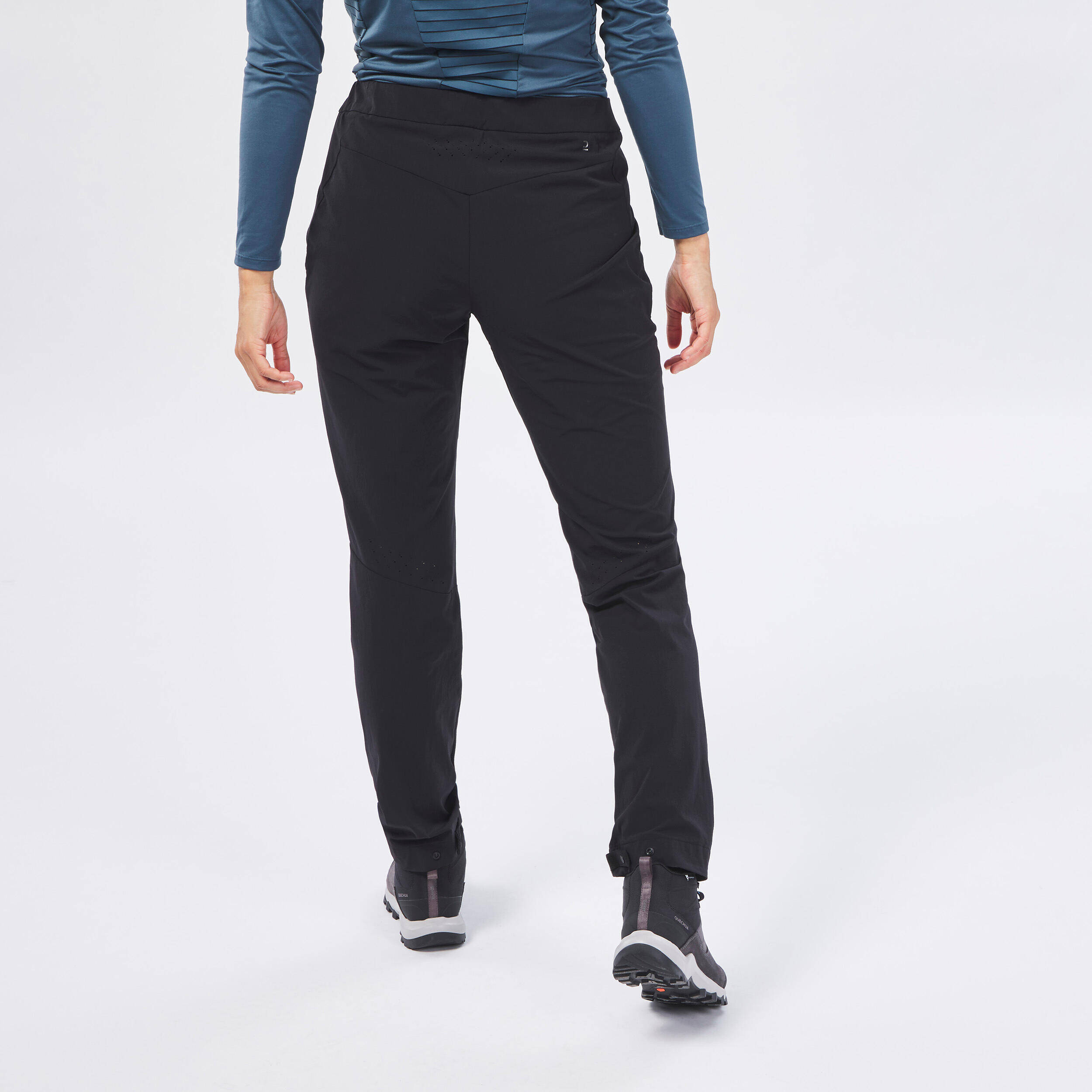 Women’s Hiking Trousers, MH500 - Black -  3
