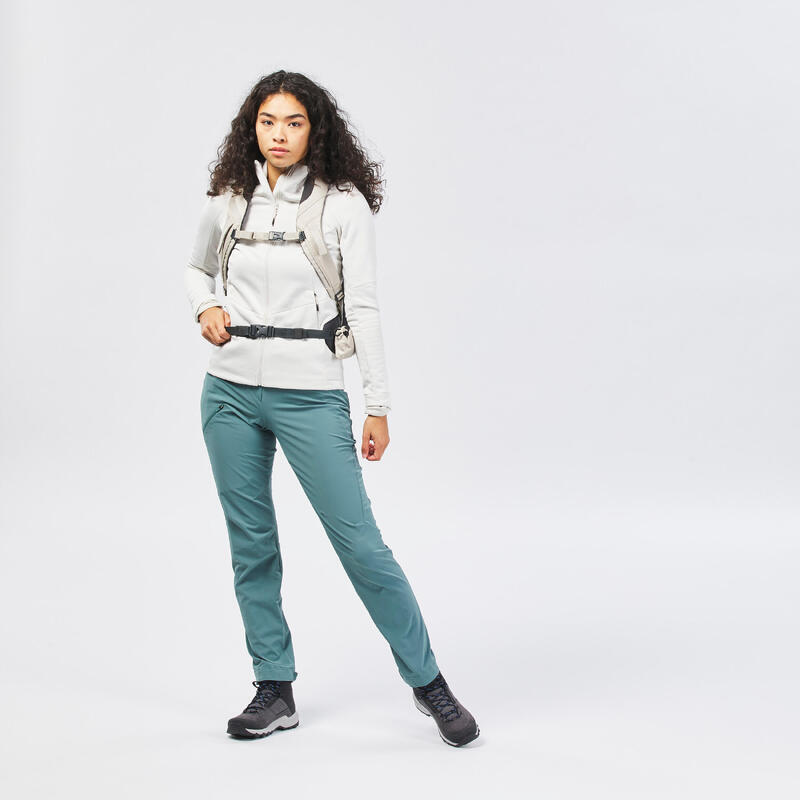 Pantalon de randonnée montagne - MH500 - vert - Femme