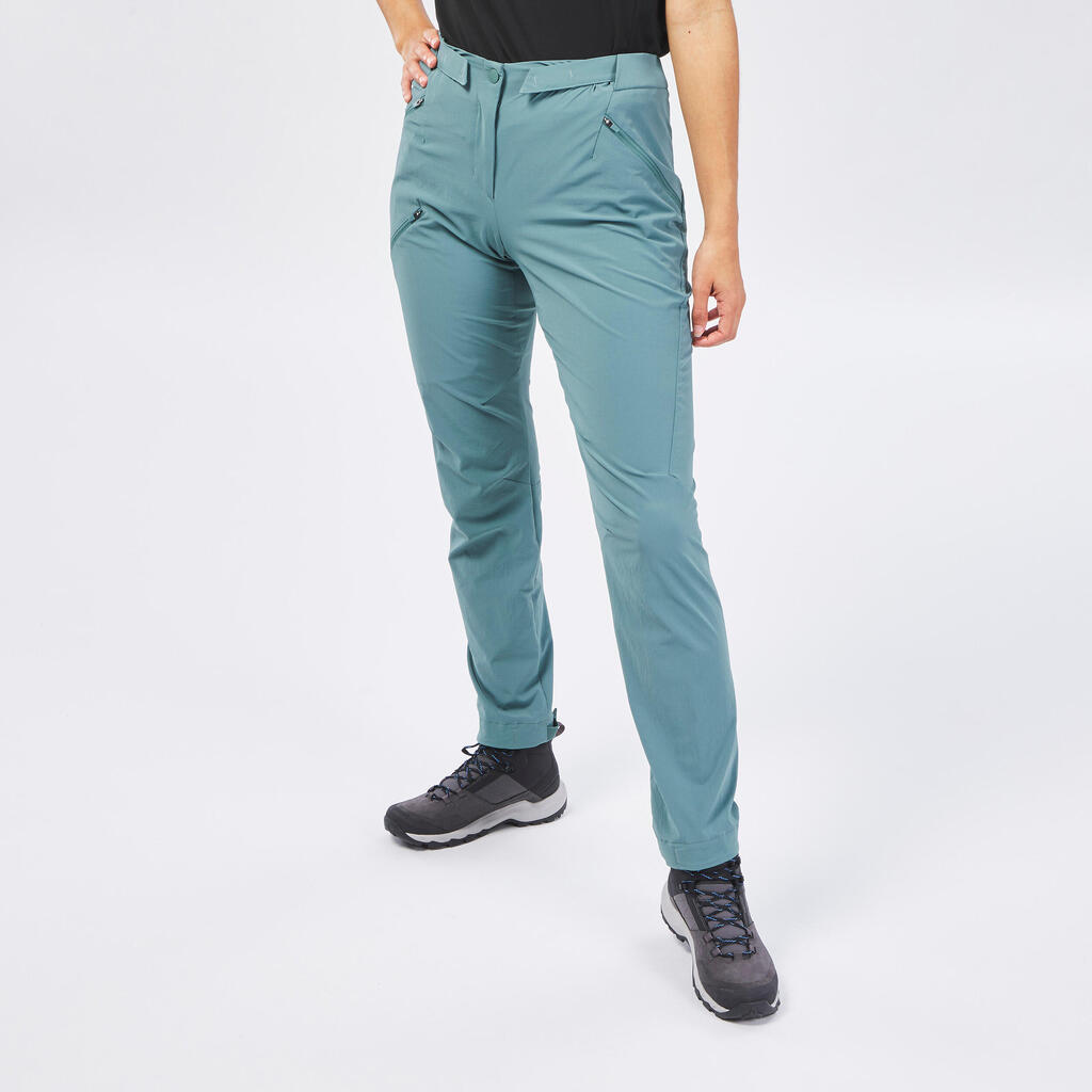 Wanderhose Damen Wandern - MH500 grün
