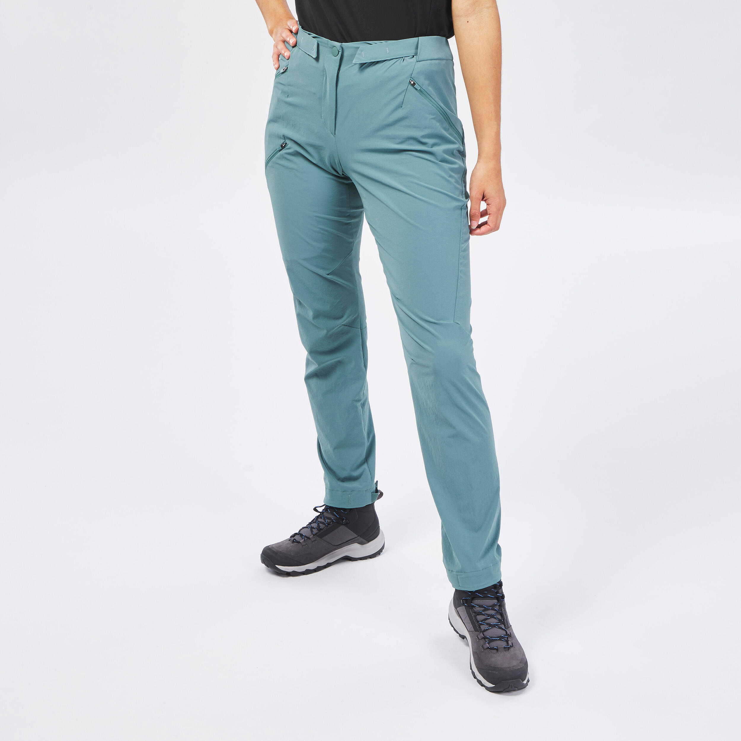 QUECHUA Wanderhose Damen Wandern - MH500 grün