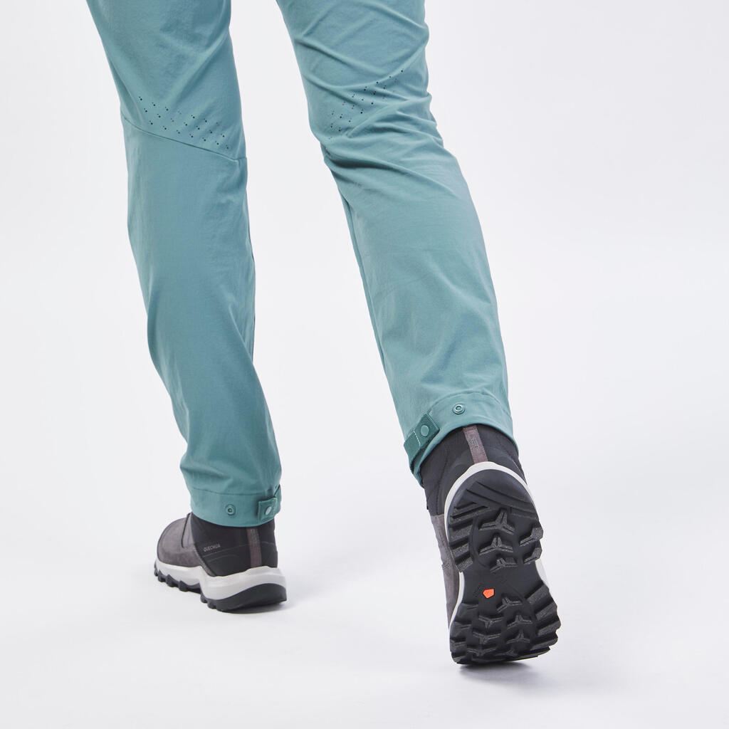 Women's Mountain Walking Trousers - MH500 - Black