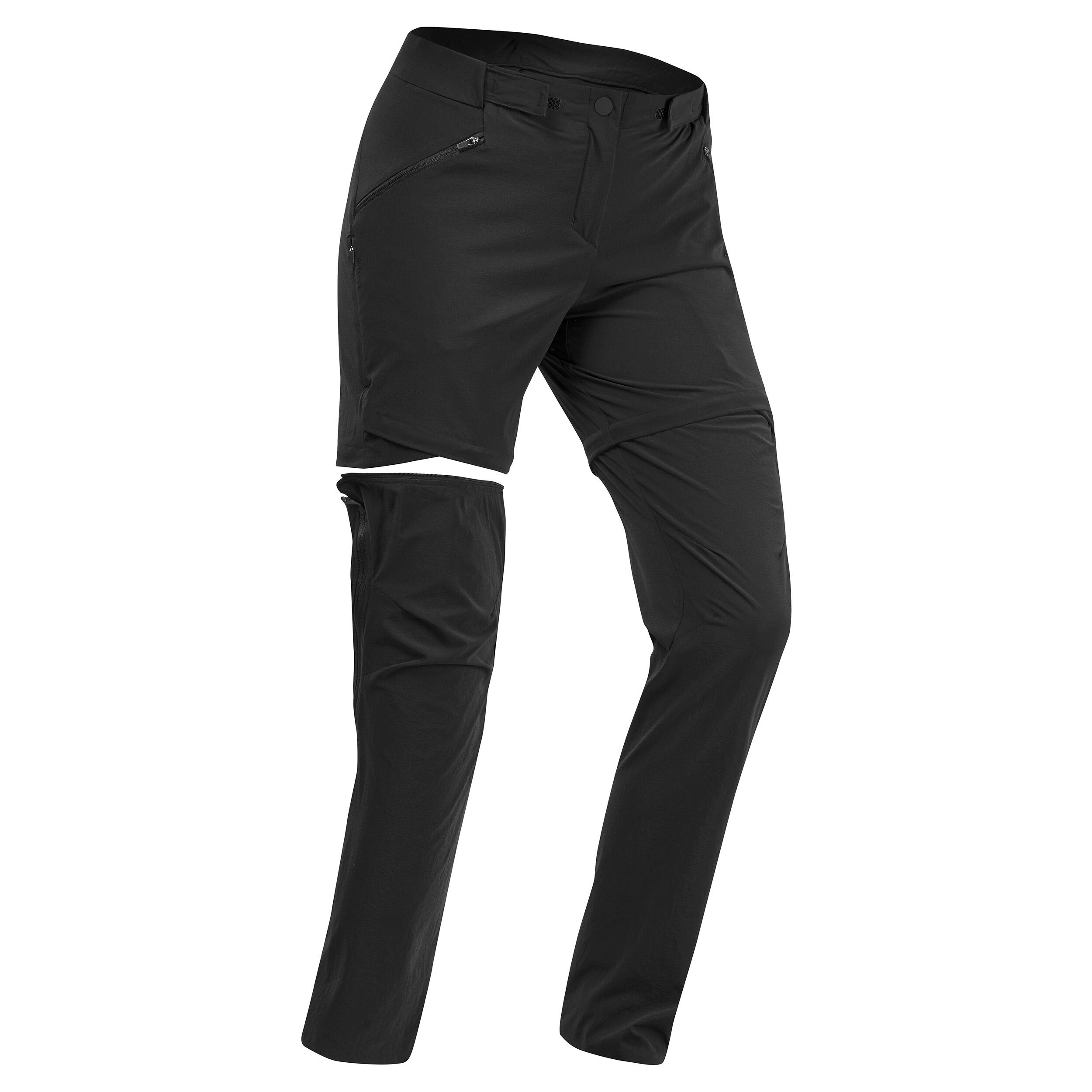 Pantalon Modulabil Drumetie La Munte Mh550 Negru Dama