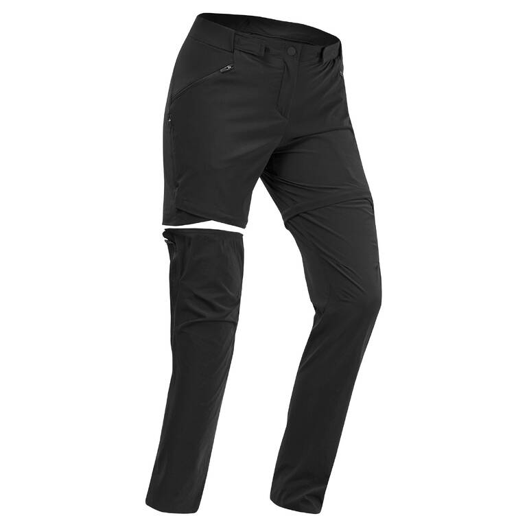 Women's convertible mountain hiking trousers - MH550 - Decathlon