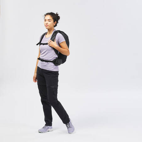 Celana Panjang Modular Mountain Walking Wanita- MH550 - Hitam