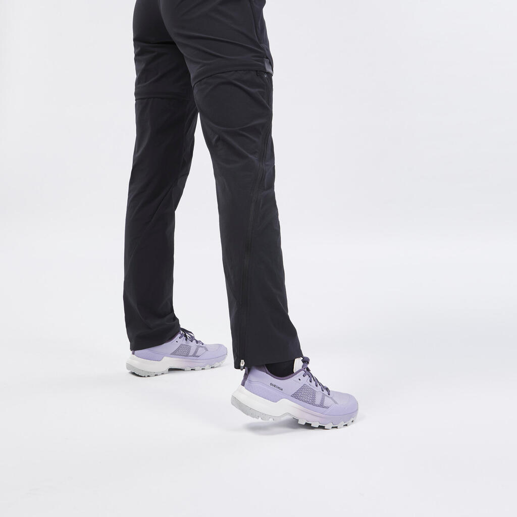 Pantalone za planinarenje MH550 modularne ženske - crne