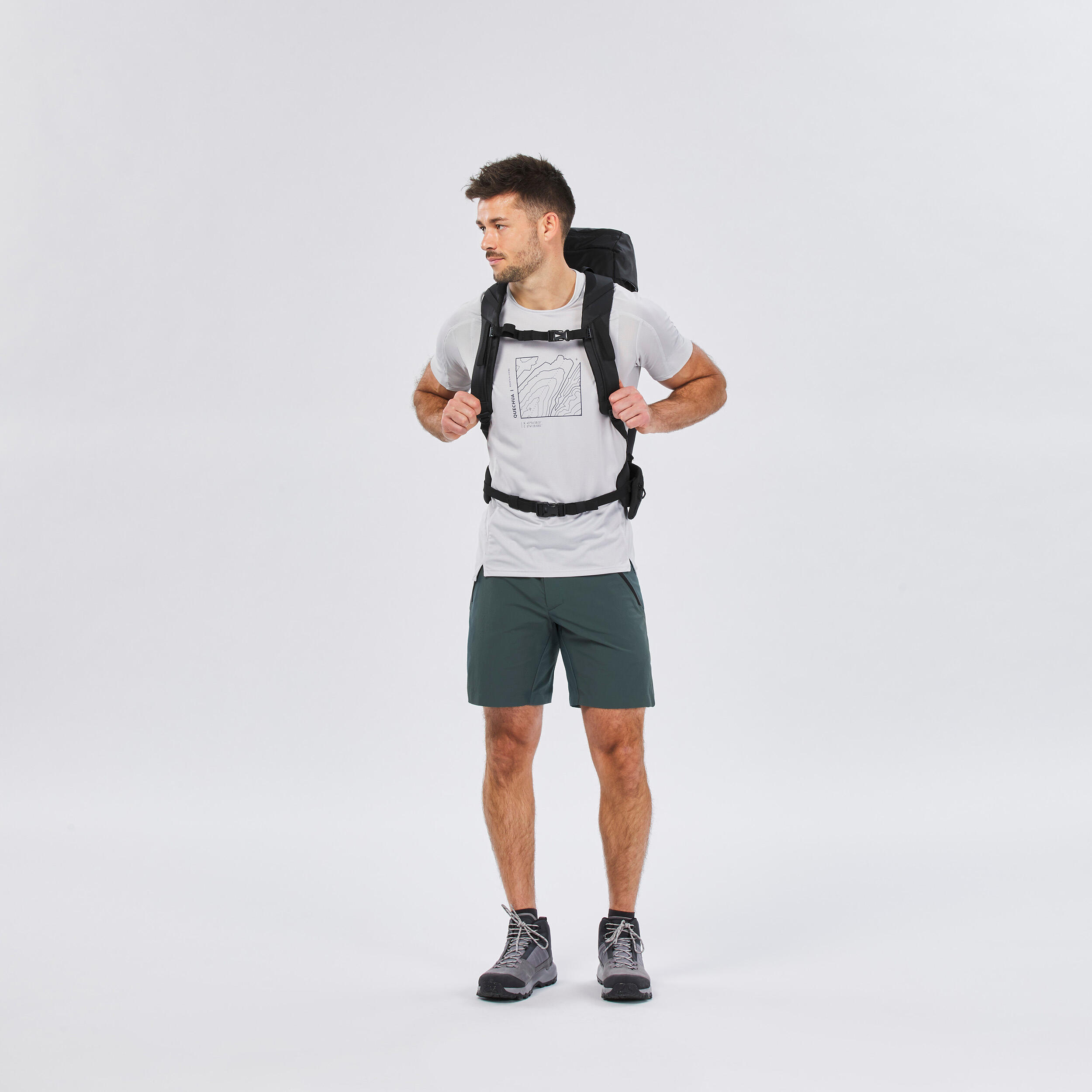 Men’s Hiking Shorts - MH 500 Green - QUECHUA