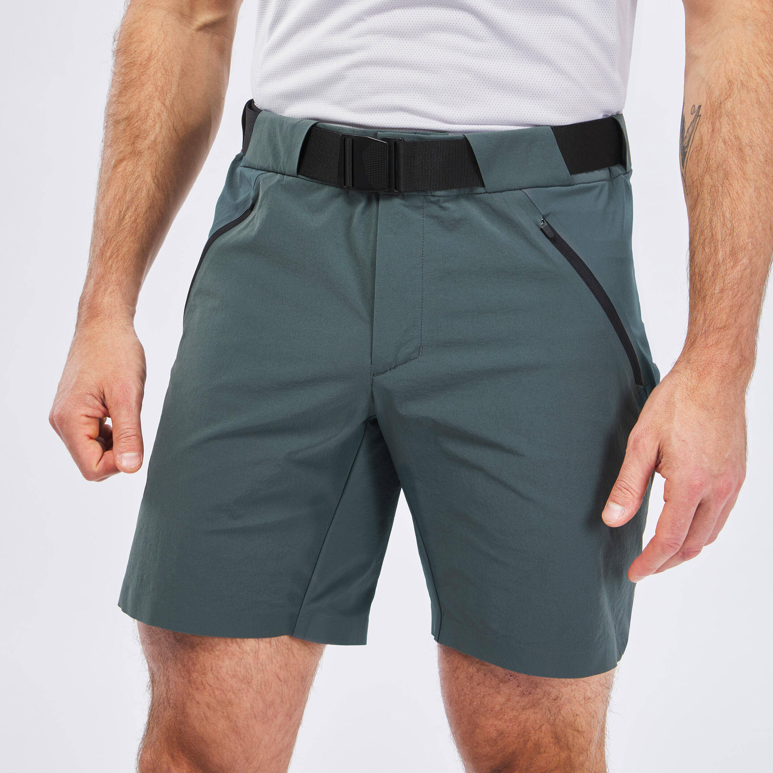 Men’s Hiking Shorts, MH500 - Green -  5
