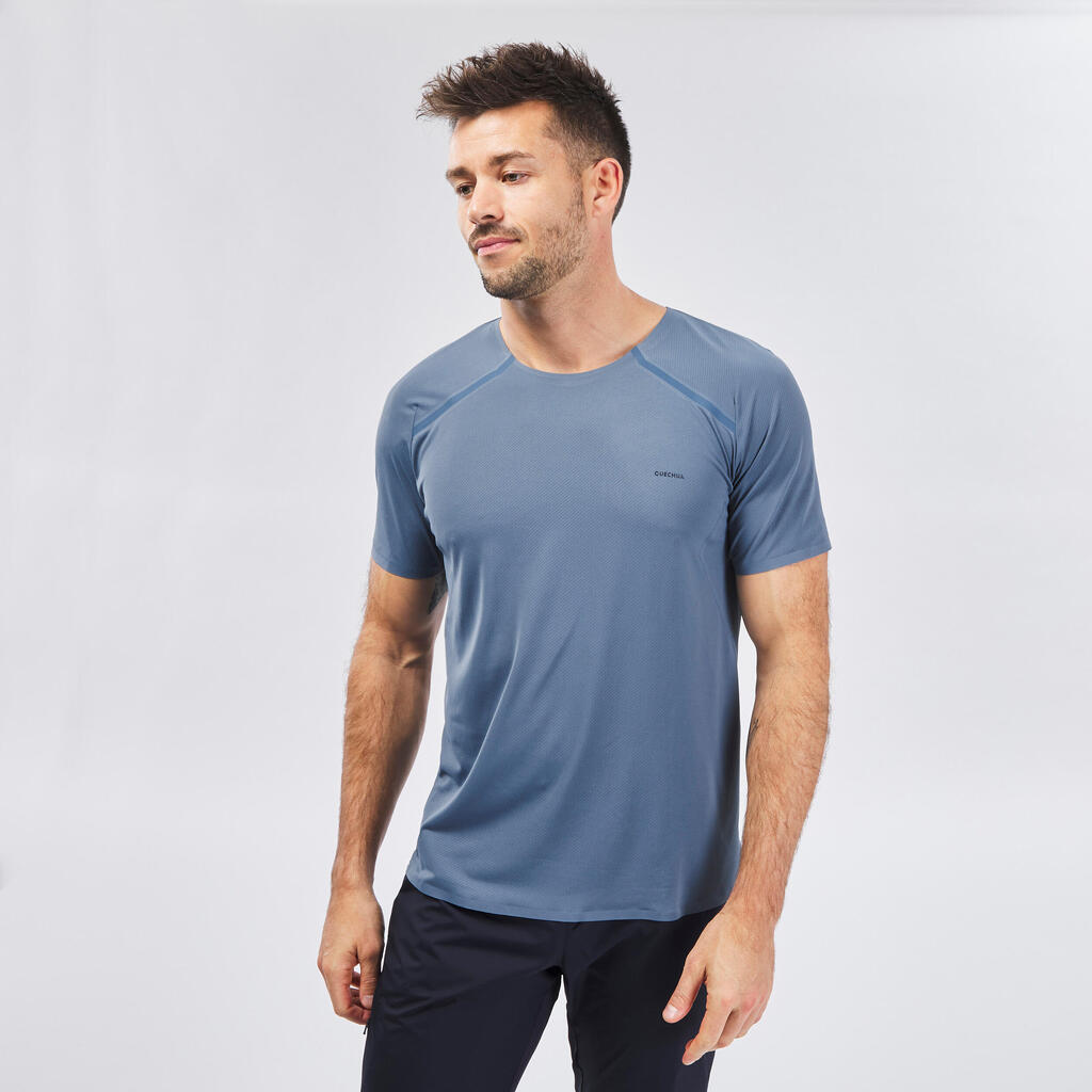 Wandershirt Herren kurzarm Speed Hiking - FH900 blau 