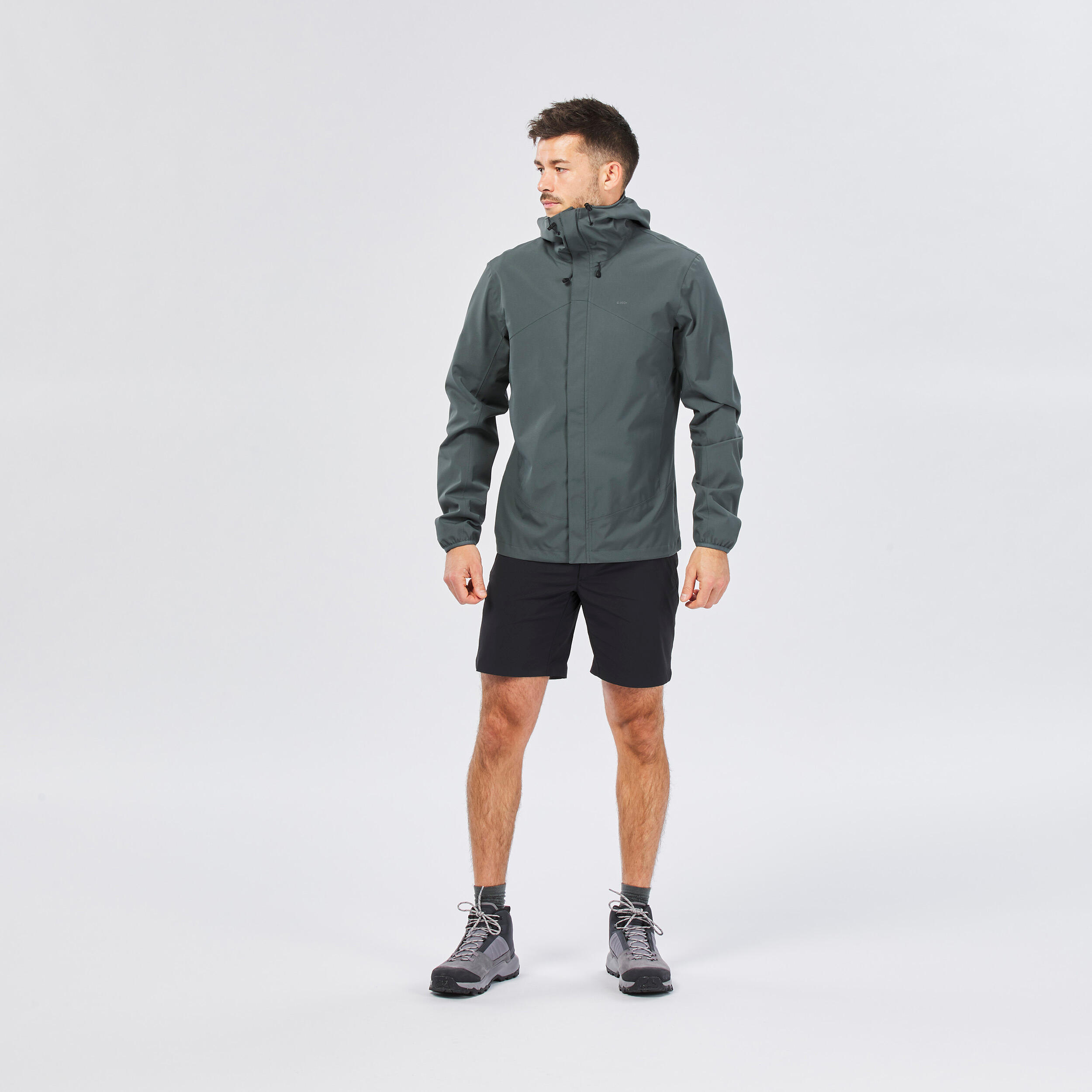 Men s Hiking Lightweight Waterproof Jacket MH150 Decathlon
