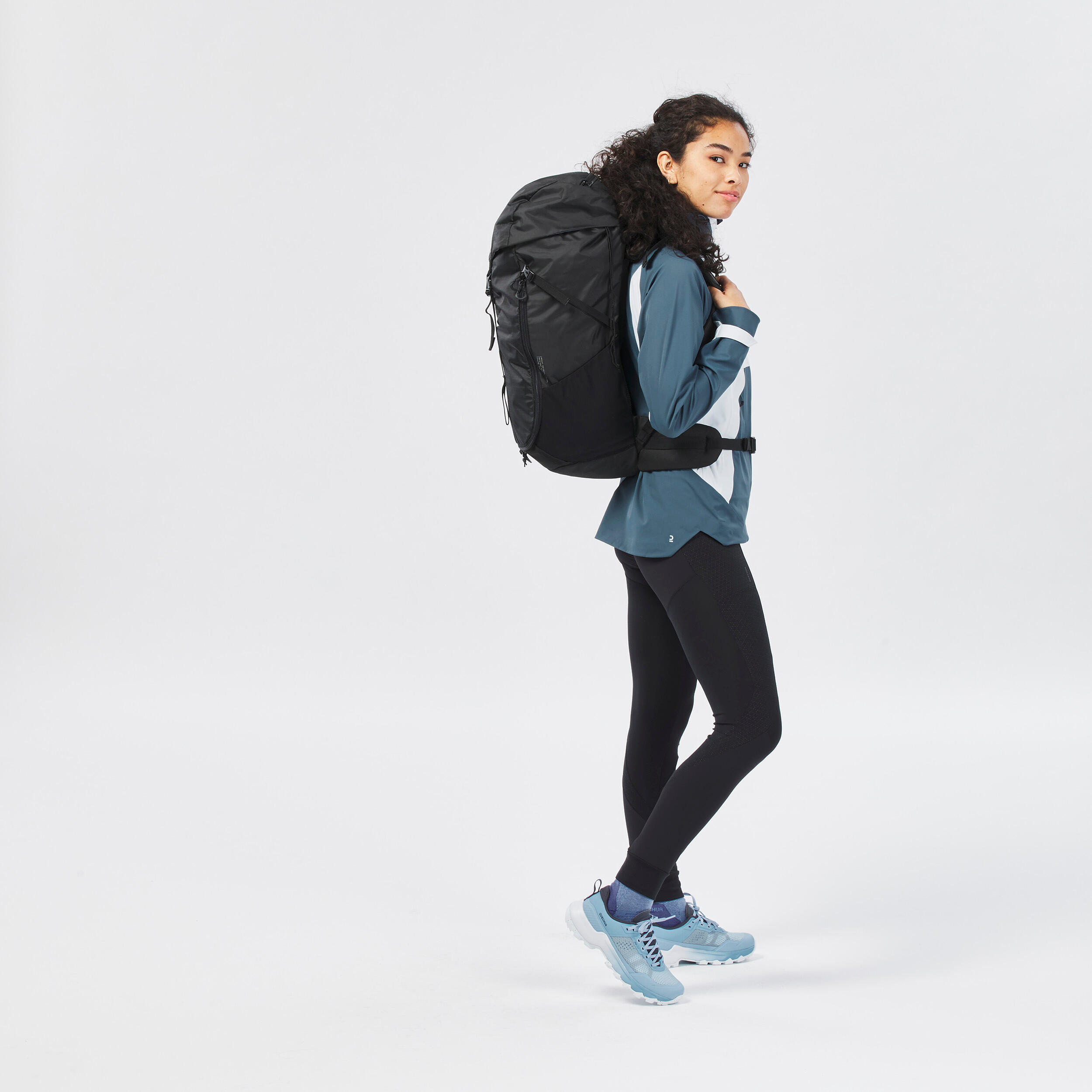 Wanderrucksack - MH100 - 35 L grau 2/11