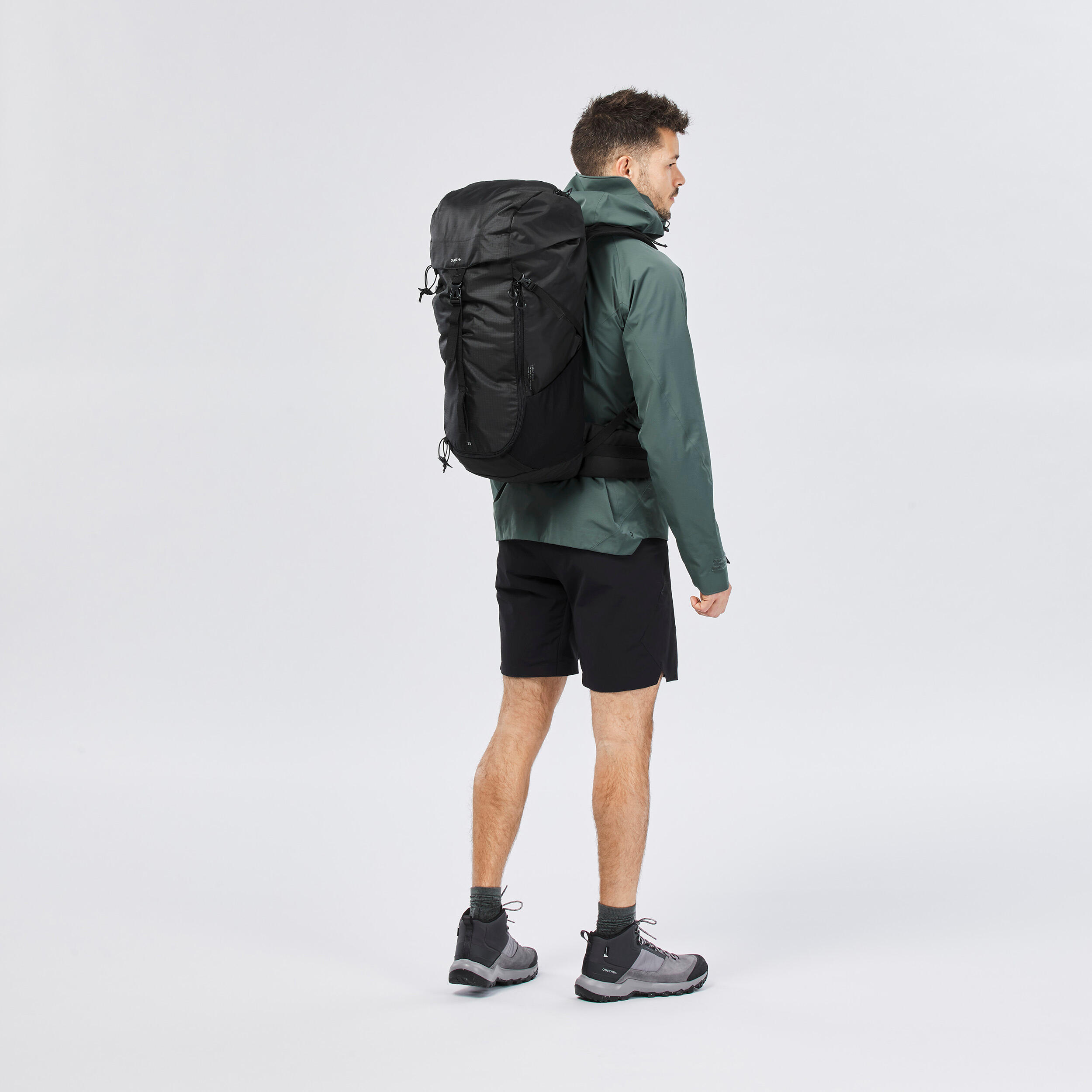 35 L Hiking Backpack - MH 100 Black