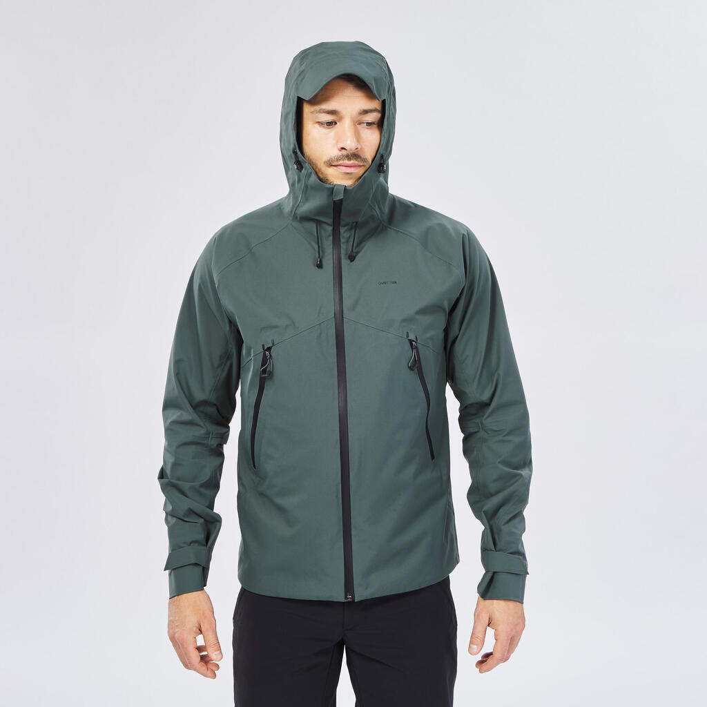 Men's Lightweight Waterproof Hiking Jacket - MH500