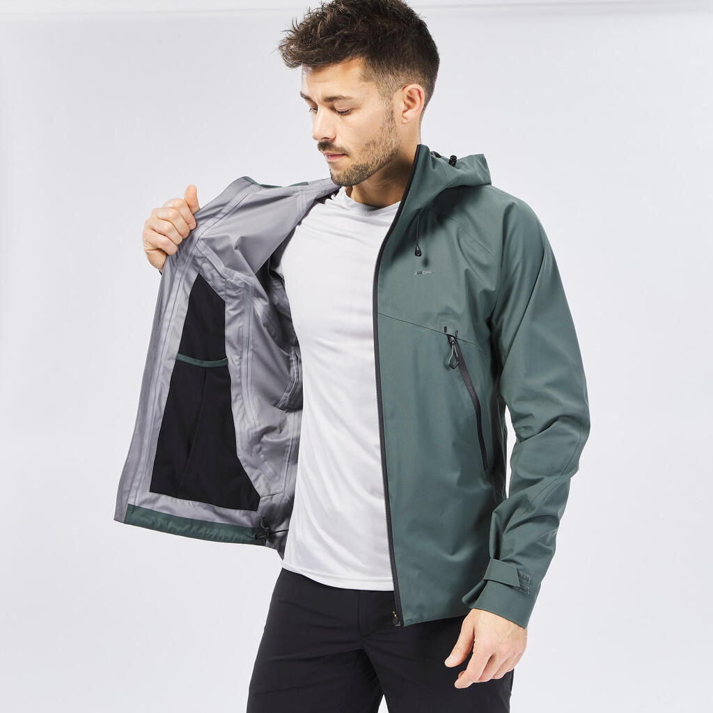 CHAQUETA LIGERA IMPERMEABLE DE SENDERISMO - MH500 - HOMBRE