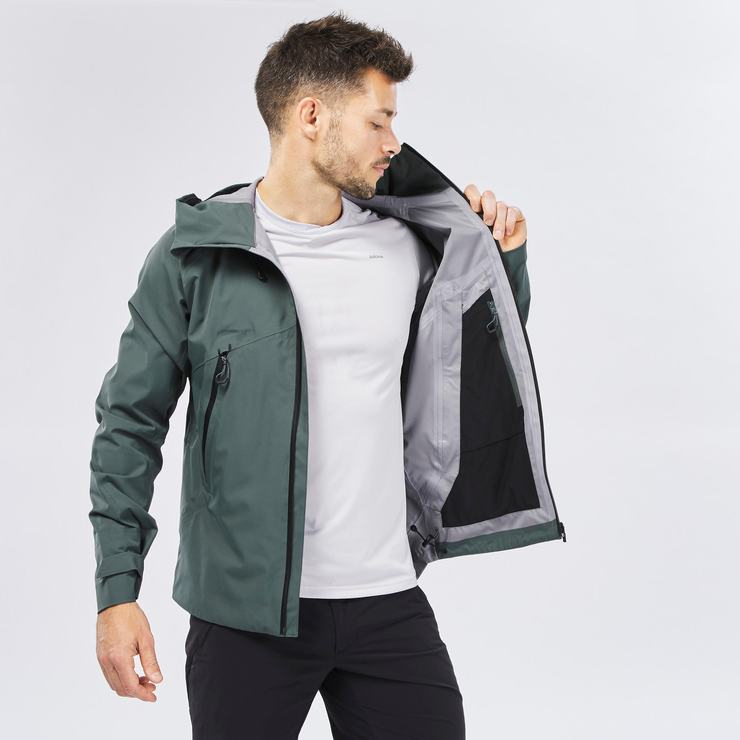 Men’s Waterproof Hiking Jacket – MH 500 - QUECHUA