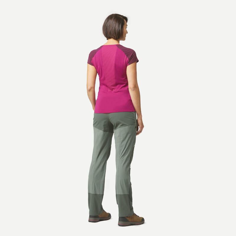 Pantalón de montaña y trekking resistente Mujer  Forclaz MT500