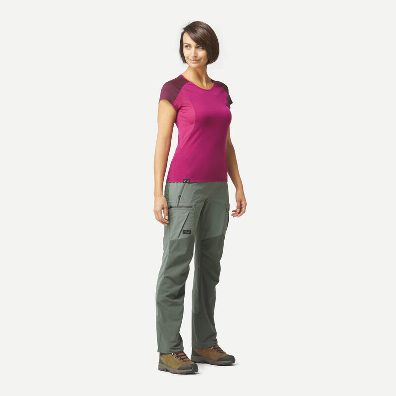 Pantalón de montaña y trekking resistente Mujer  Forclaz MT500