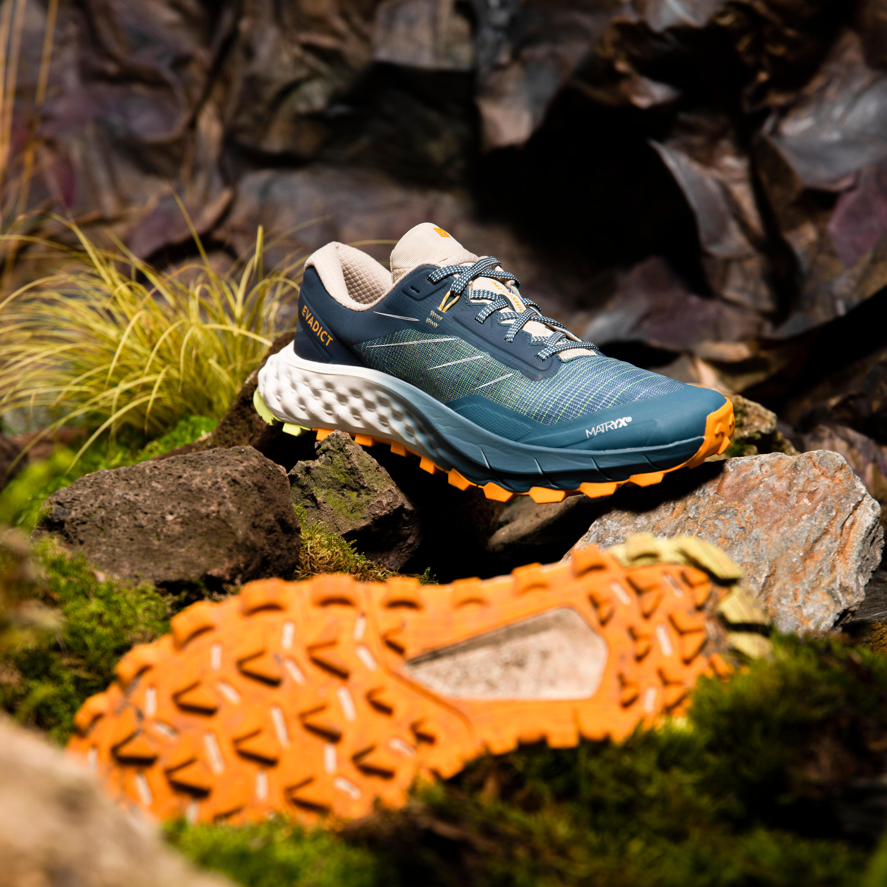 EVADICT MT CUSHION 2 men's trail running shoe - Turquoise 18/55