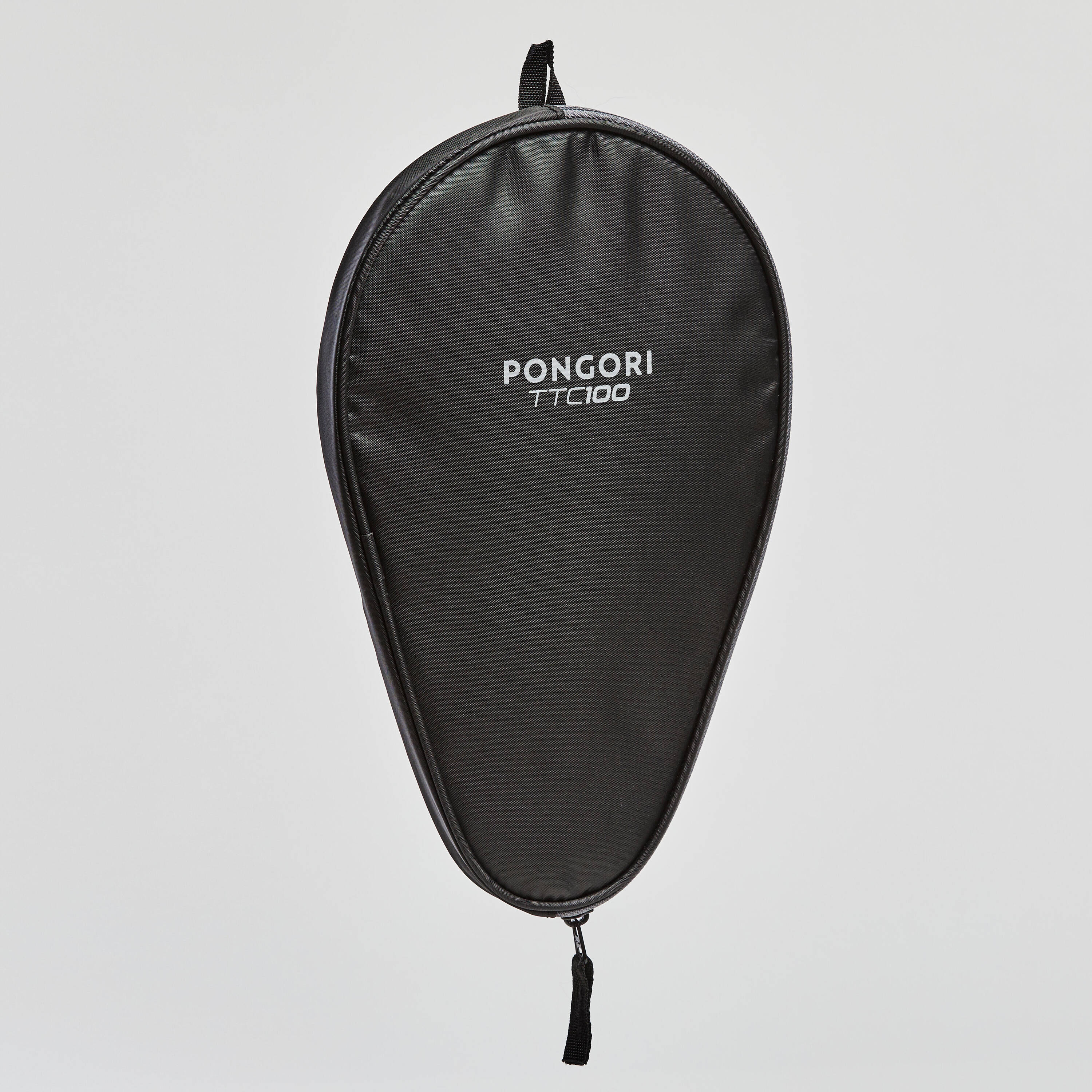 Table Tennis Bat Cover TTC 100 - Black/Grey -  5