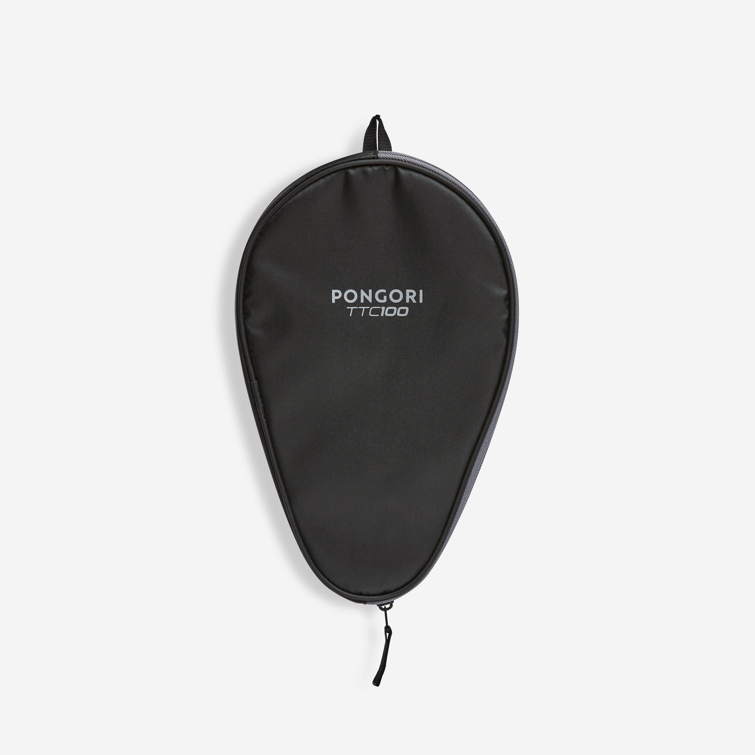Table Tennis Bat Cover TTC 100 - Black/Grey -  1