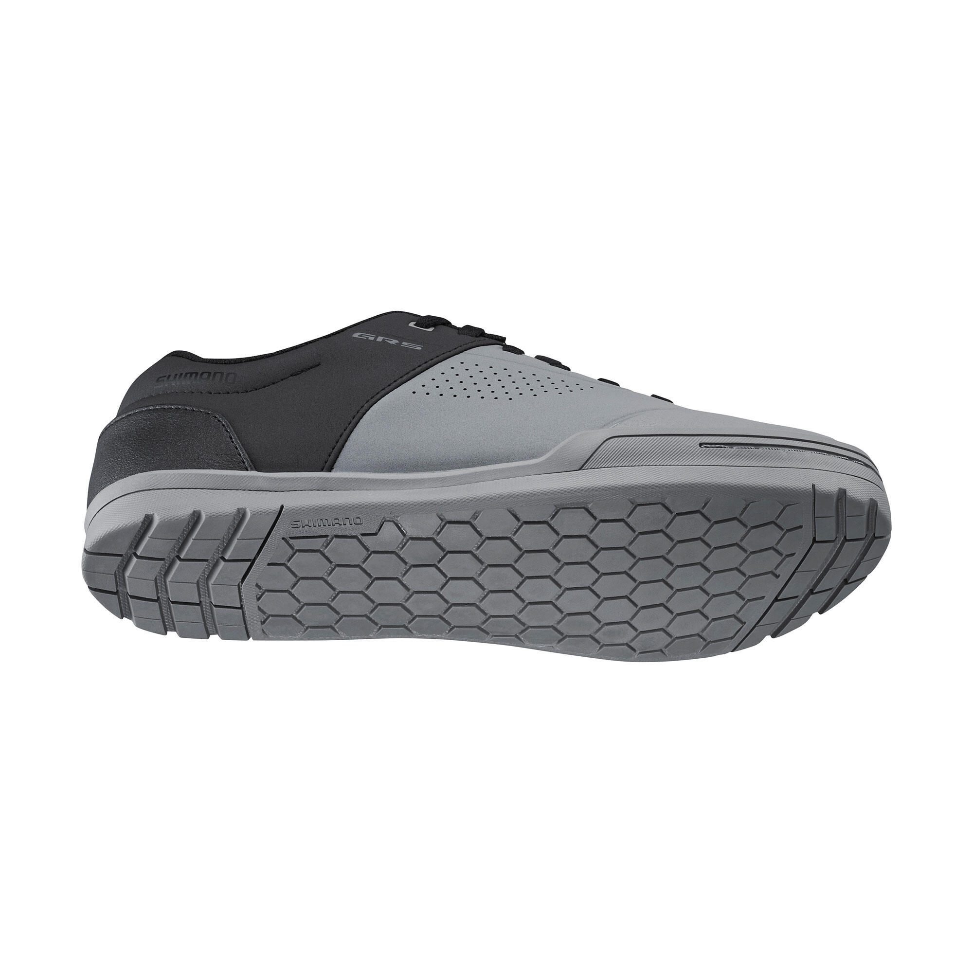 Herren Radsport MTB All Mountain Fahrradschuhe – Shimano GR501 schwarz/grau  3/4