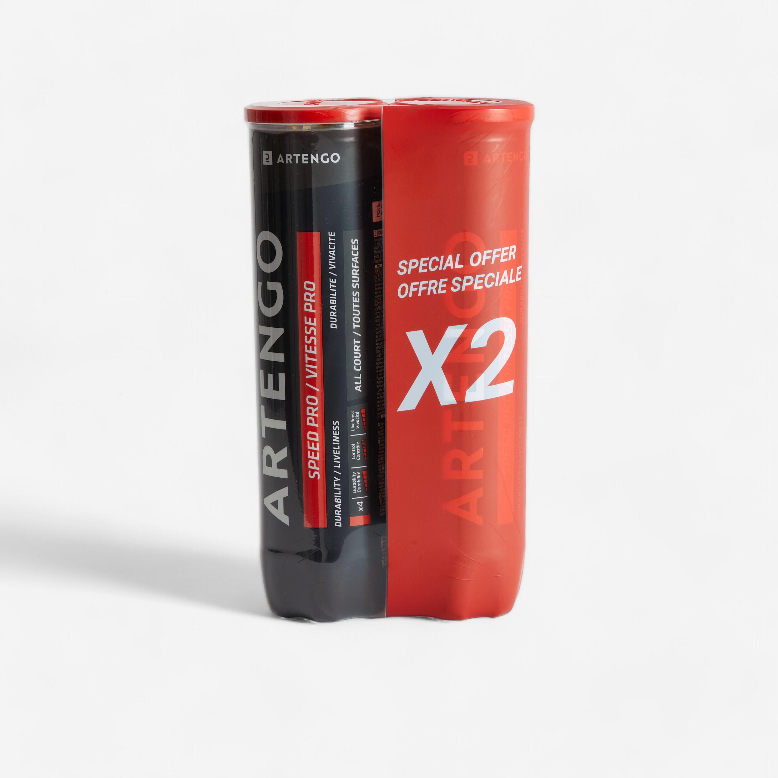 Teniszlabda TB930, 2x4 db, sárga Artengo