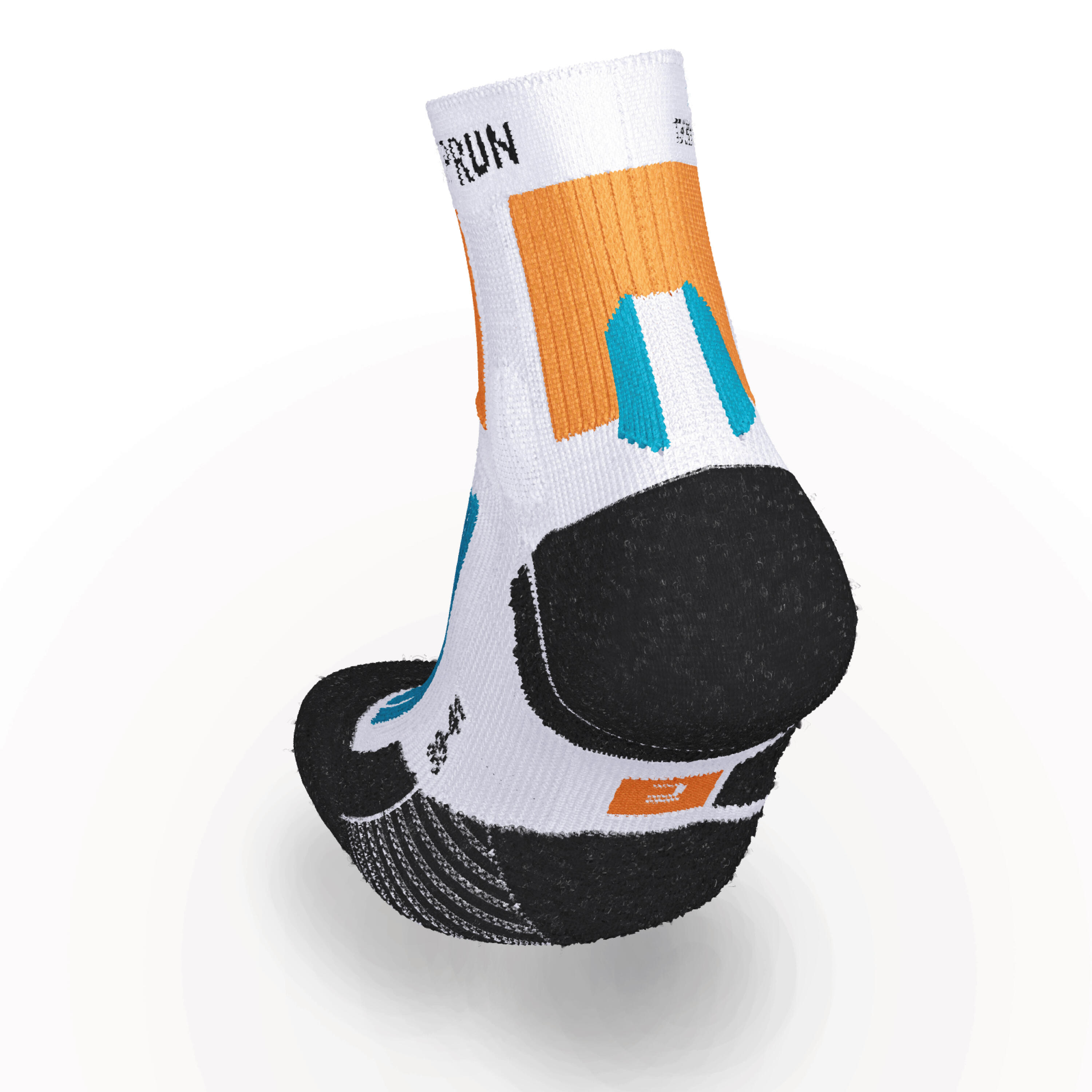 Running Socks Run 900 X - White / Orange 4/5