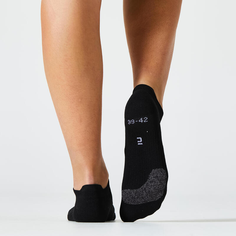 Chaussettes invisibles femme x 2 - noir