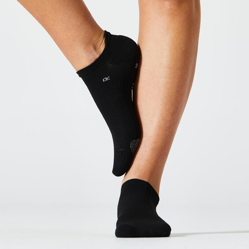 Chaussettes invisibles femme x 2 - noir