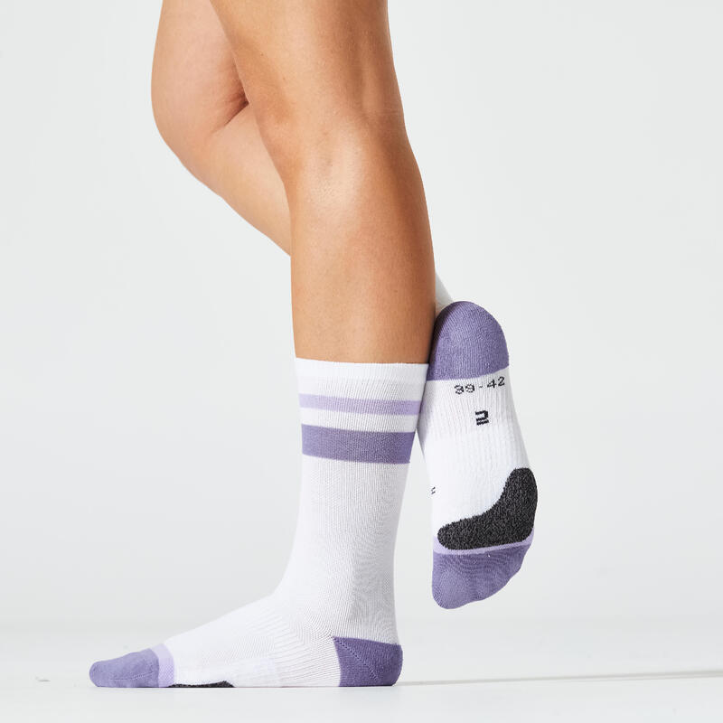 Chaussettes mi-hautes fitness cardio training x2