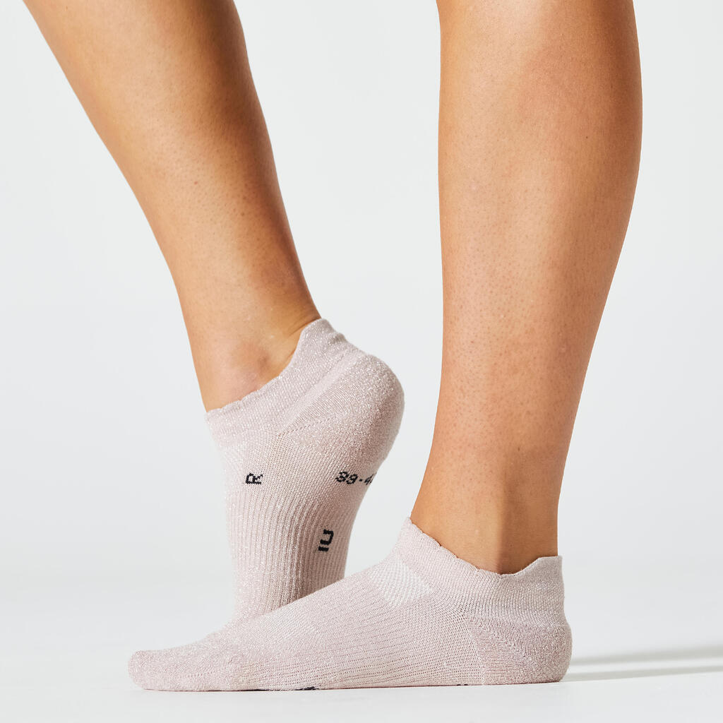 Invisible Fitness Socks - Sparkly